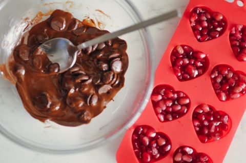 Simple Pomegranate Chocolate Hearts for You & Your Sweet this Valentine’s Day