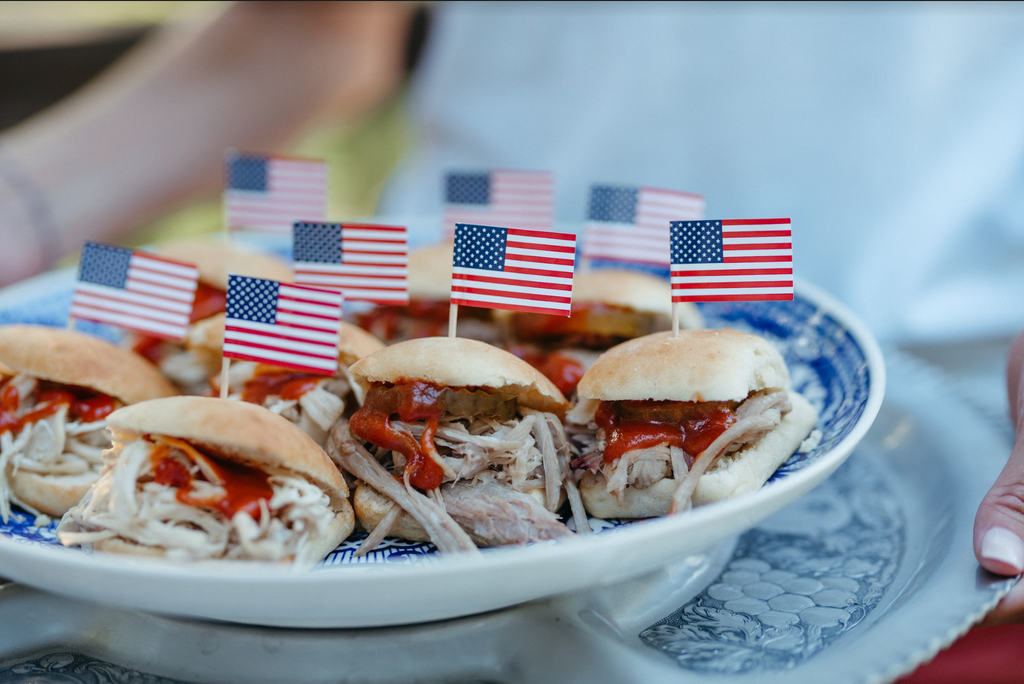 Table & Thyme's 4th of July Grill Out Package pulled chicken sliders