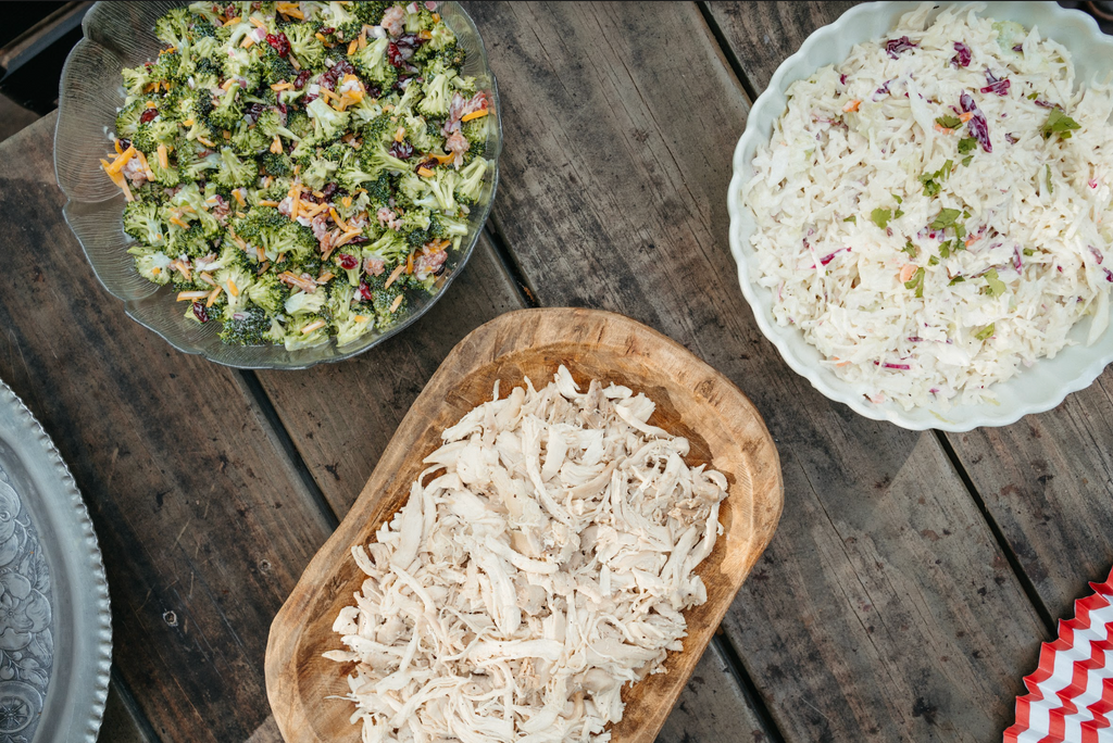 Table & Thyme's 4th of July Grill Out Package shredded chicken
