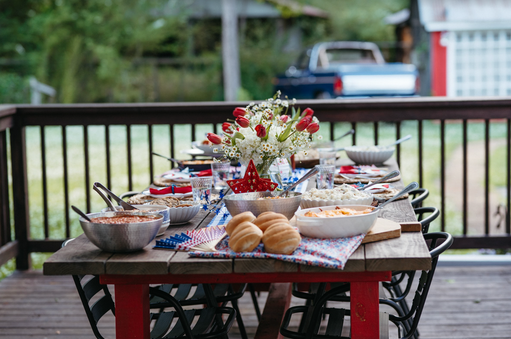 Table & Thyme's 4th of July Grill Out Package tablescape
