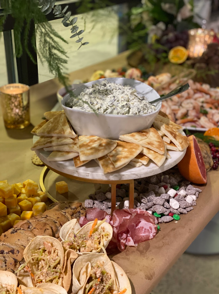 Inviting Grazing Table for an Open House Event 