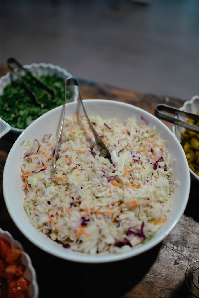 Host a Work Lunch The Right Way with Table & Thyme coleslaw