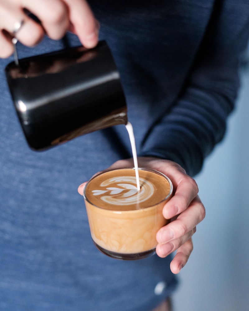 creamy latte art