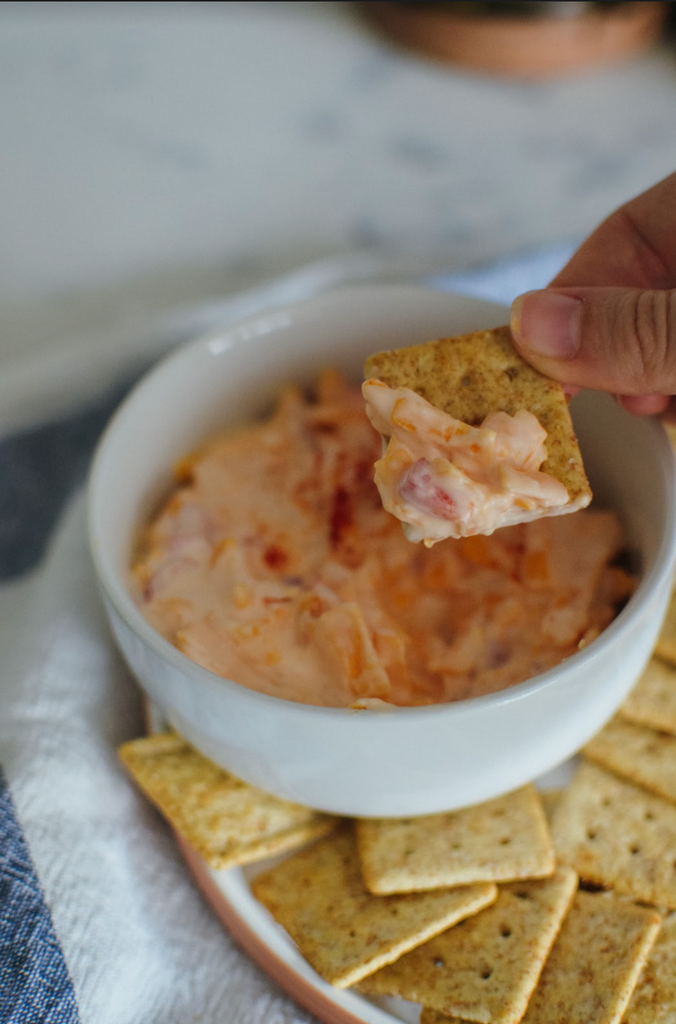 old fashioned southern pimento cheese recipe with crackers