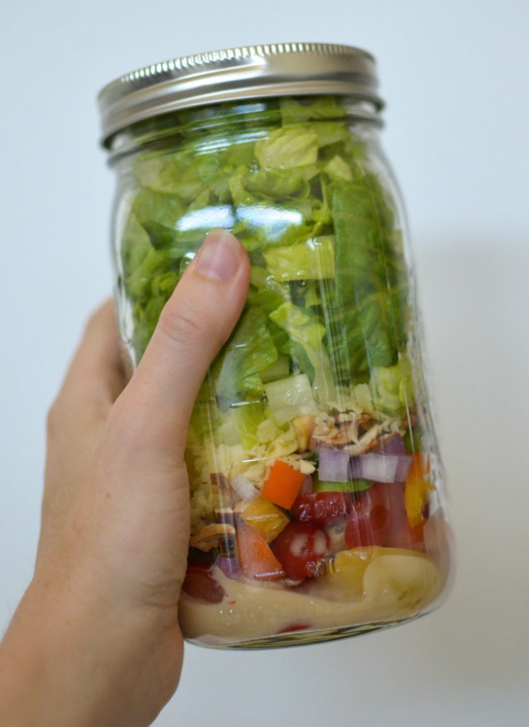 Salad Recipes made in a jar