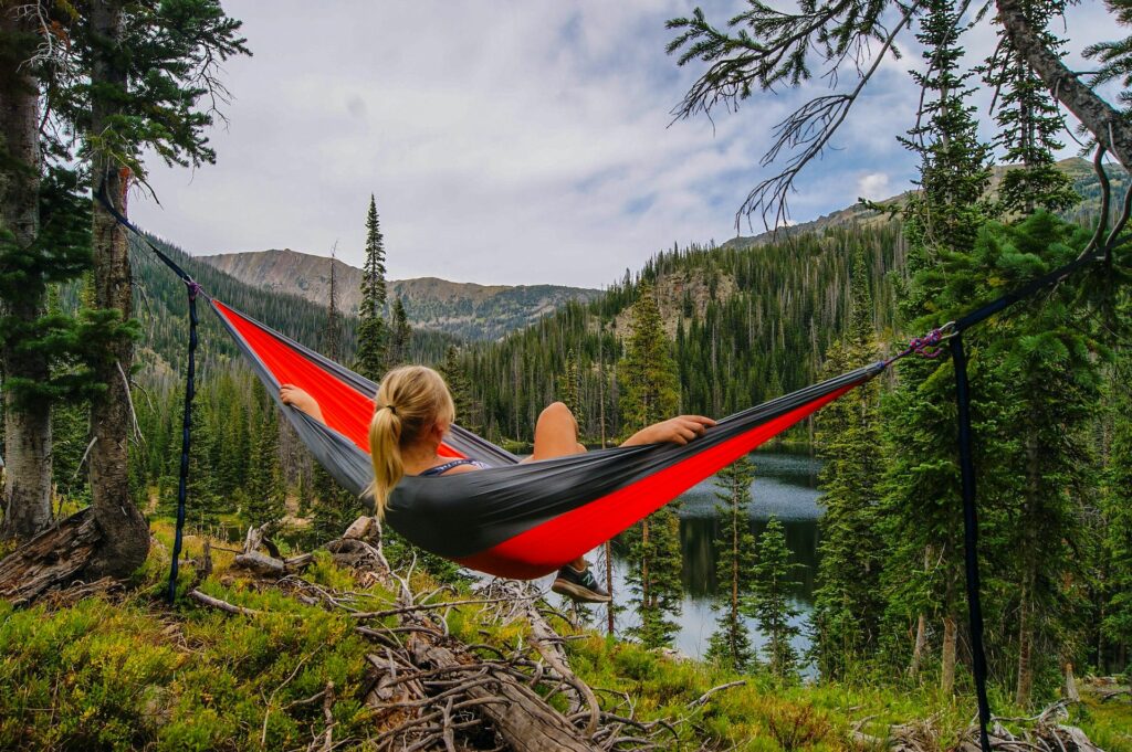 outdoor hiking and hammock