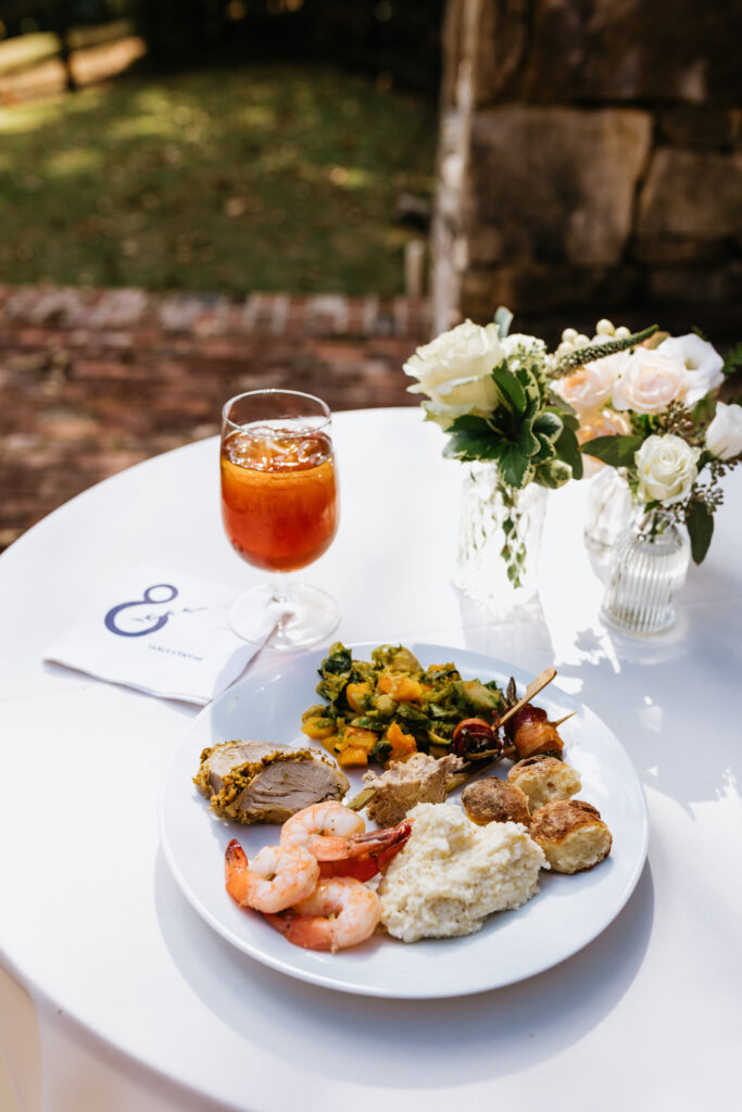 Classic Wedding Menu with Southern Twist Table and Thyme wedding vendor