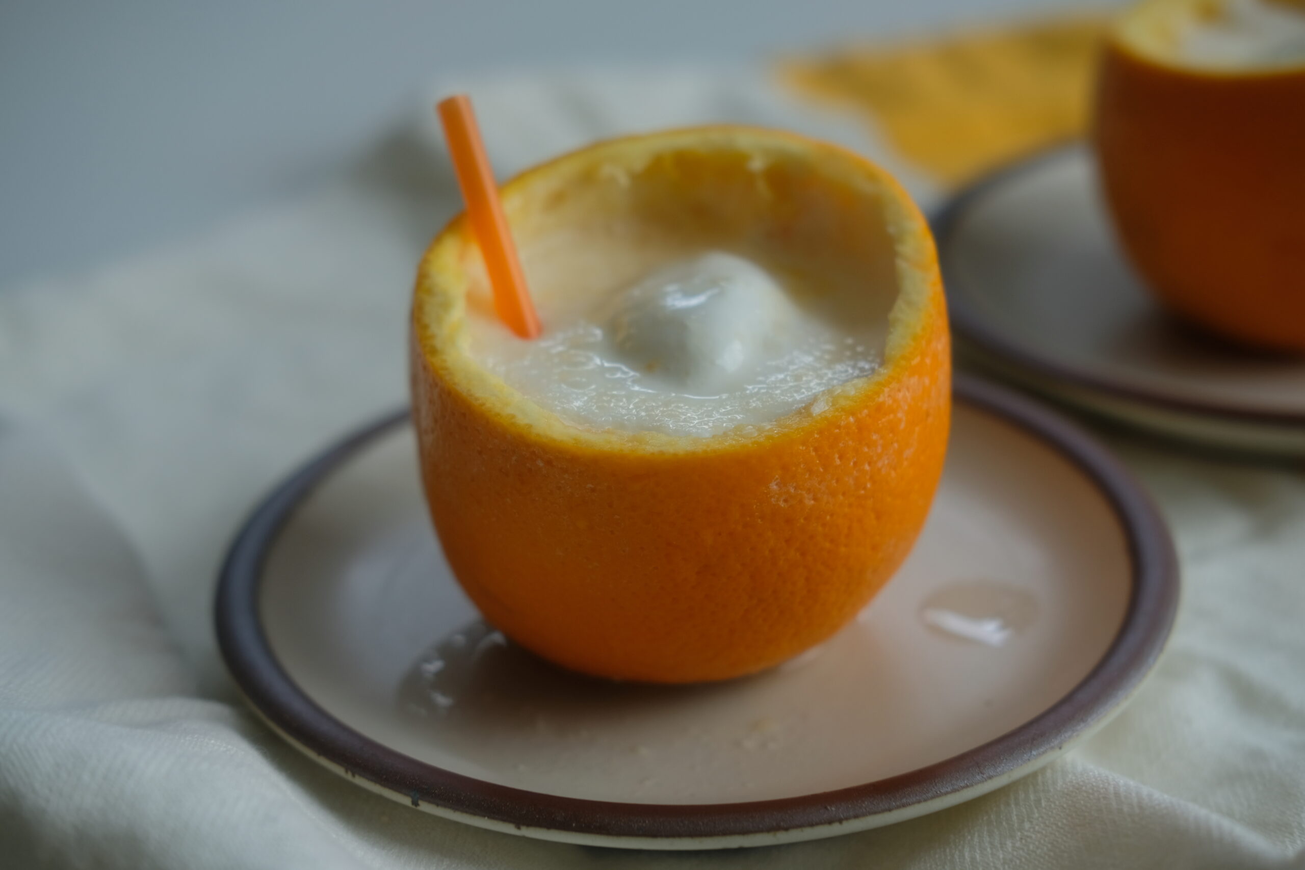 The correct ratio of a traditional mimosa is completely up to you, but try this spin on the beloved OJ cocktail called the Tropical Mimosa Float.